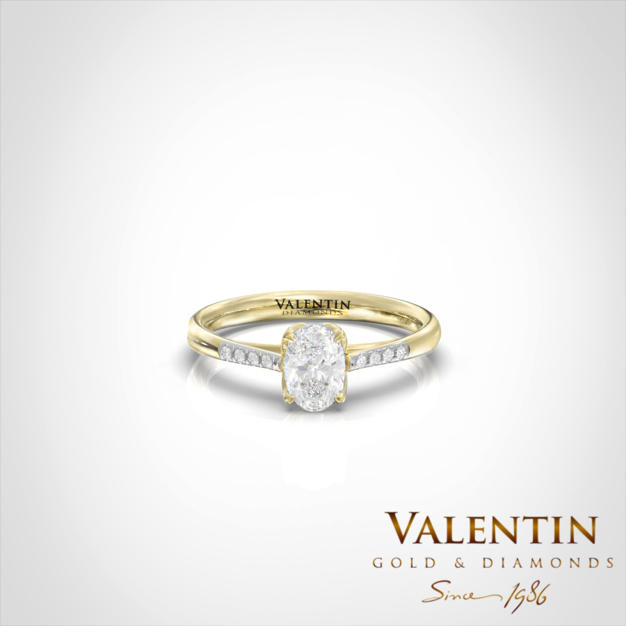 Годежен пръстен Amor 4761 1 4761 Oval Amor Diamond Yellow Rodij 2