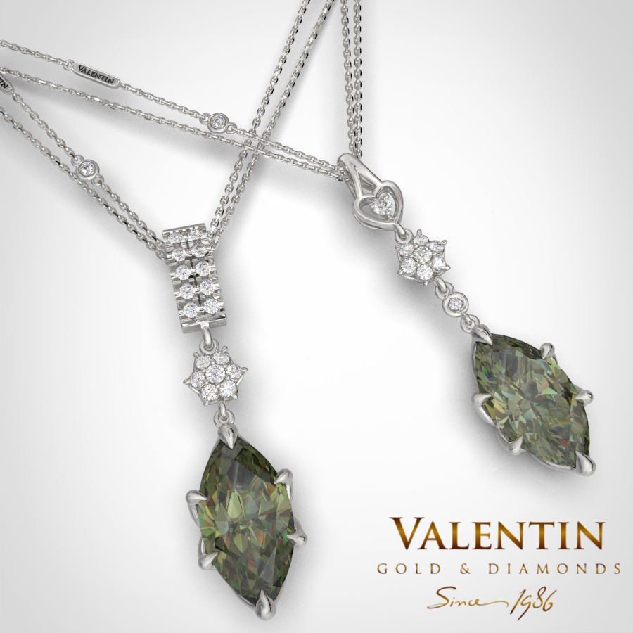 Art 6935 Tourmaline Green White