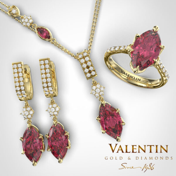Art Tourmaline Pink Yellow Big