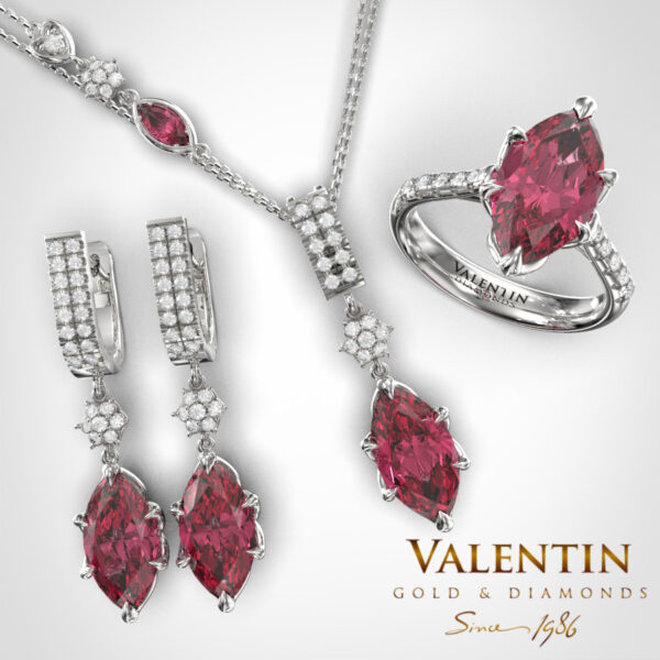 Art Tourmaline Pink White Big