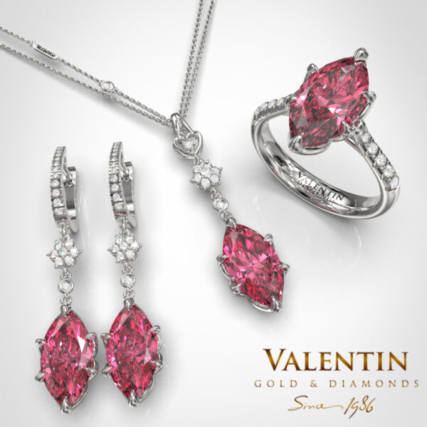 Art Tourmaline Pink White