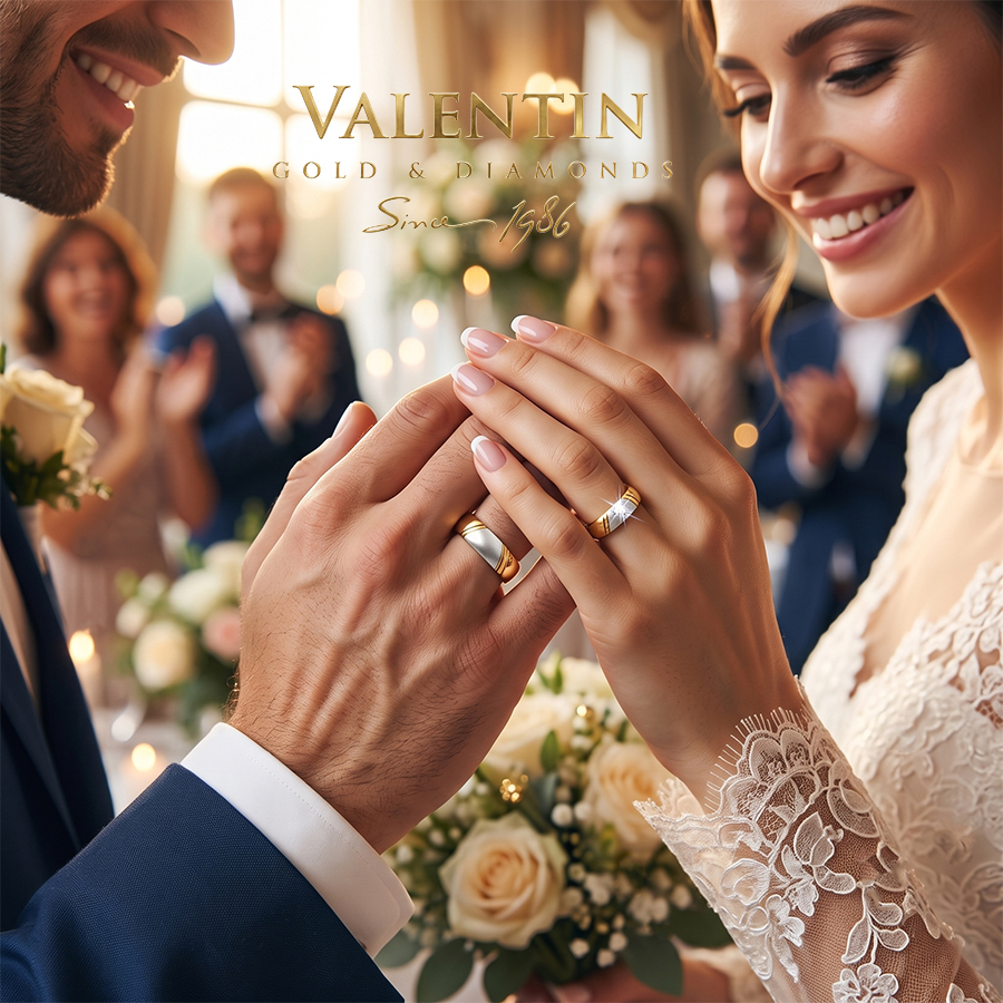 Златни брачни халки 4360 7 4360 WEDDING