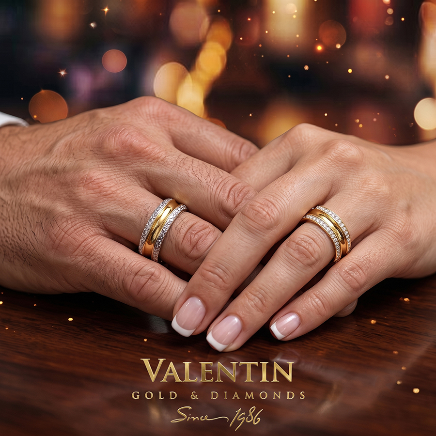 Златни сватбени халки 4384 4385 6 4384 4385 WEDDING