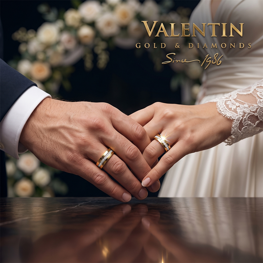 Златни сватбени халки 4427 4428 6 4427 4428 WEDDING