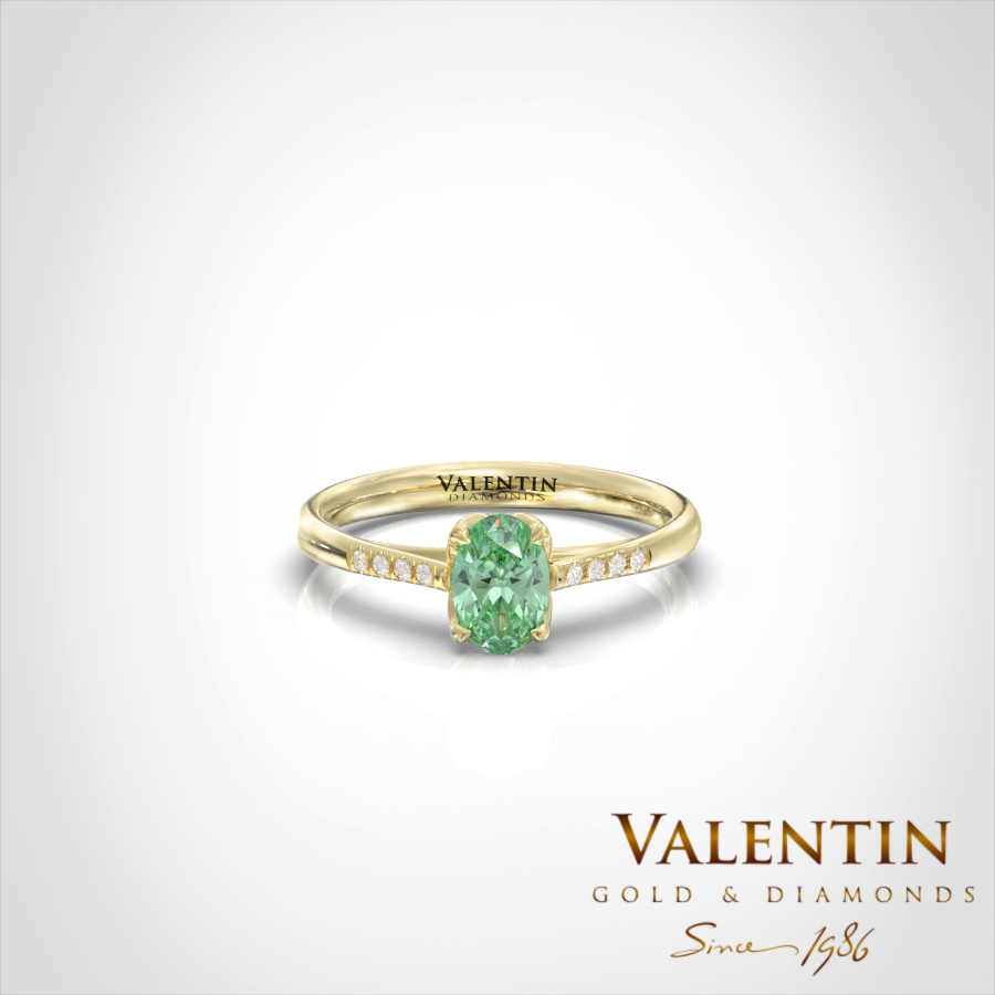 4761 Oval Amor Em Yellow 2