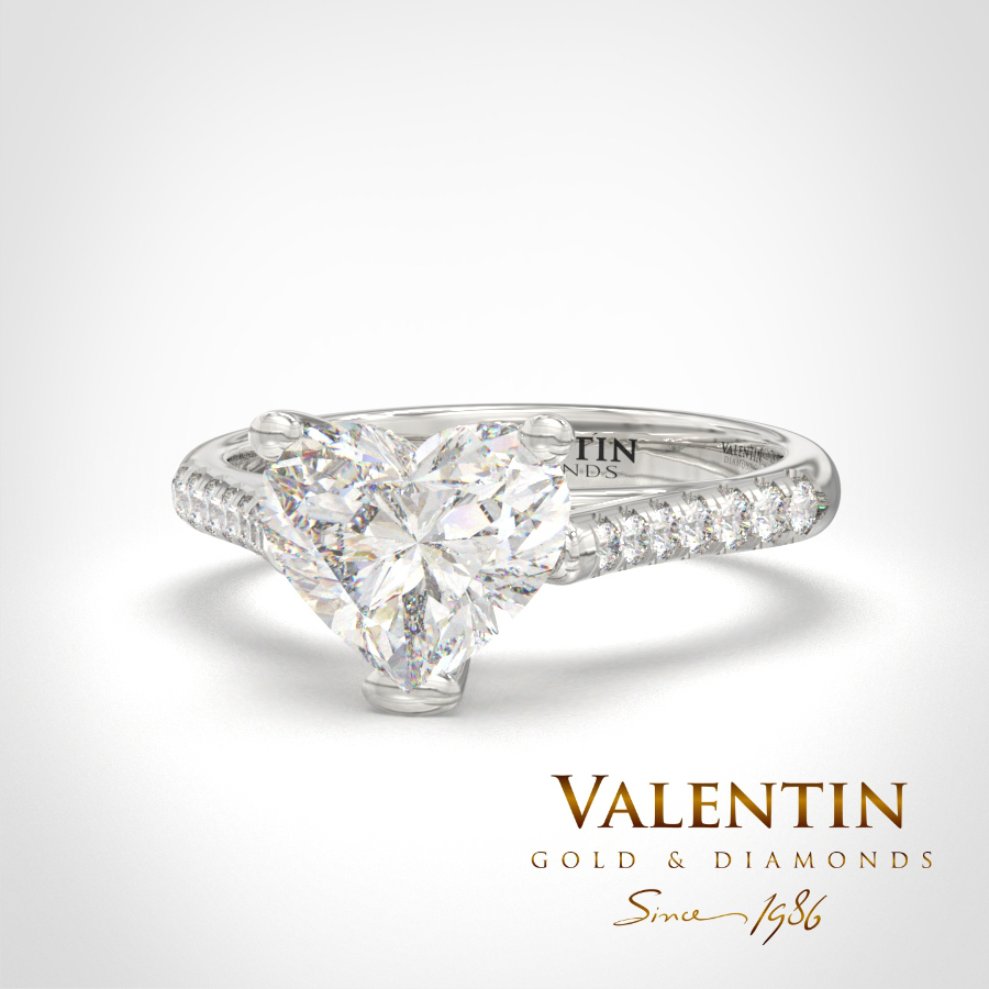 4718 classic heart with diamonds white 2