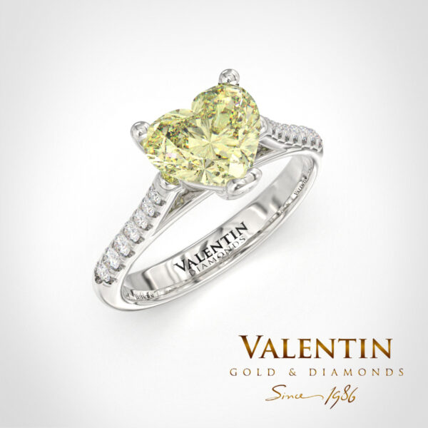 4718 classic heart with diamonds white FY 4718 classic heart with diamonds white FY