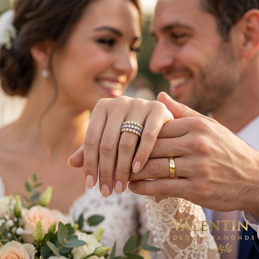 Златна сватбена халка Harmony 4329 8 4329 WEDDING