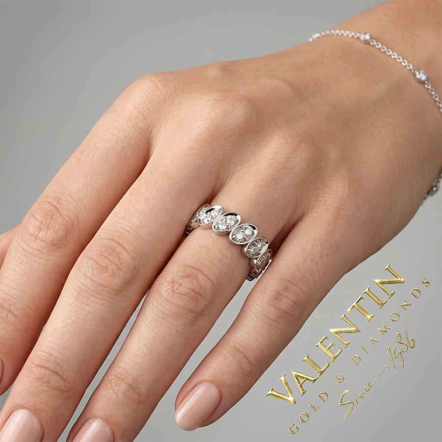 Златна сватбена халка Elegance 4768 7 4768 HAND
