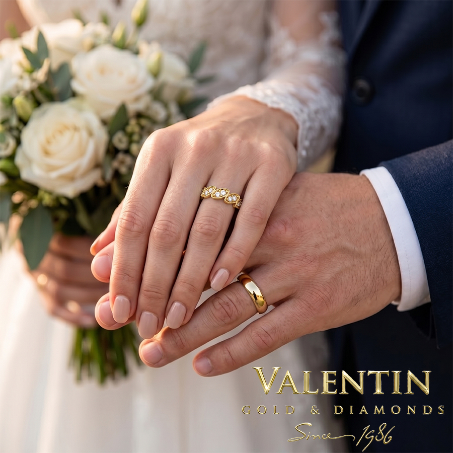 Златна сватбена халка Elegance 4768 8 4768 WEDDING