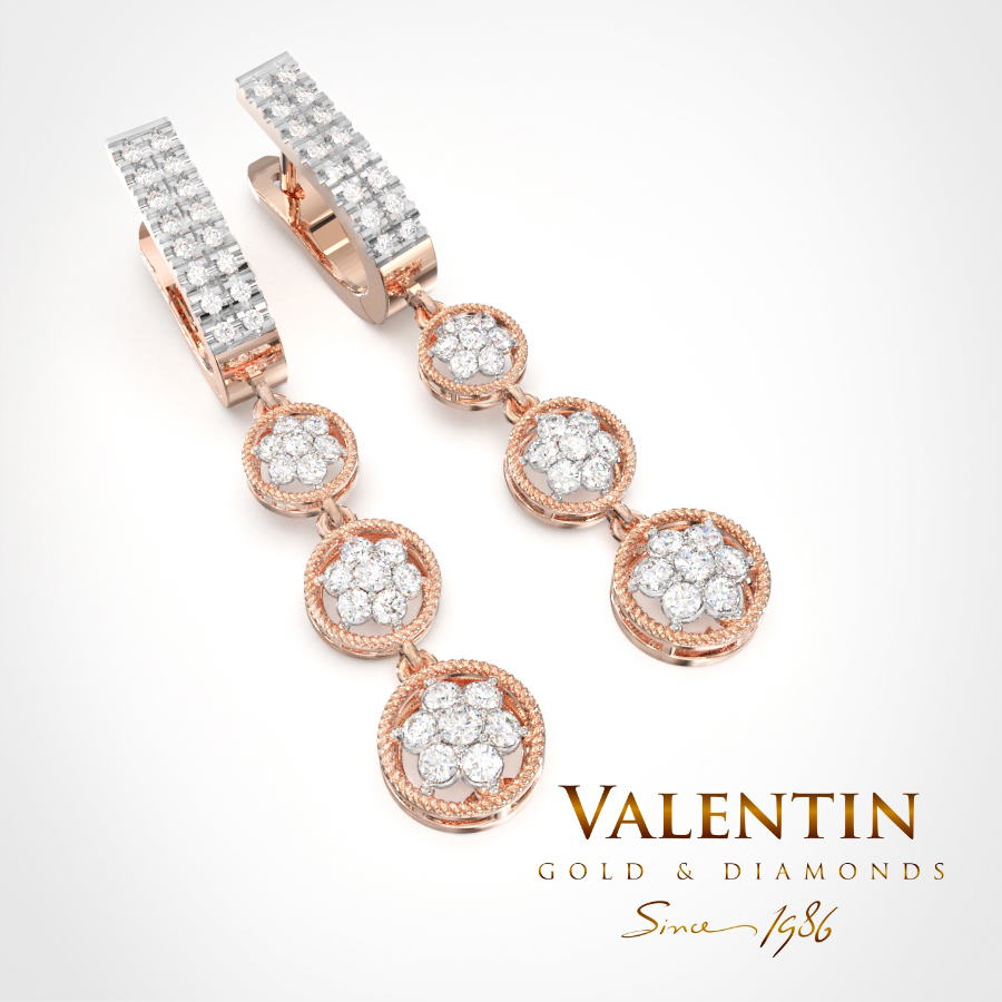 7620 Shine like a star Pink 4 rhodium