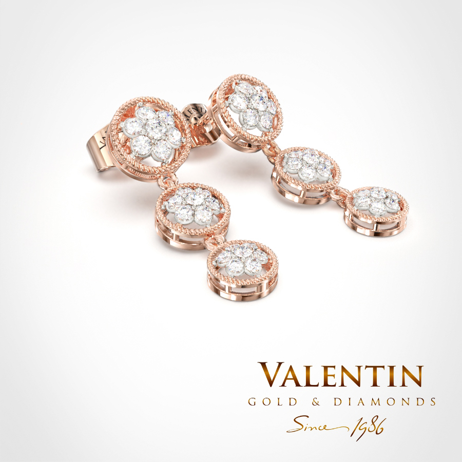 7620 Shine like a star Pink 3 rhodium