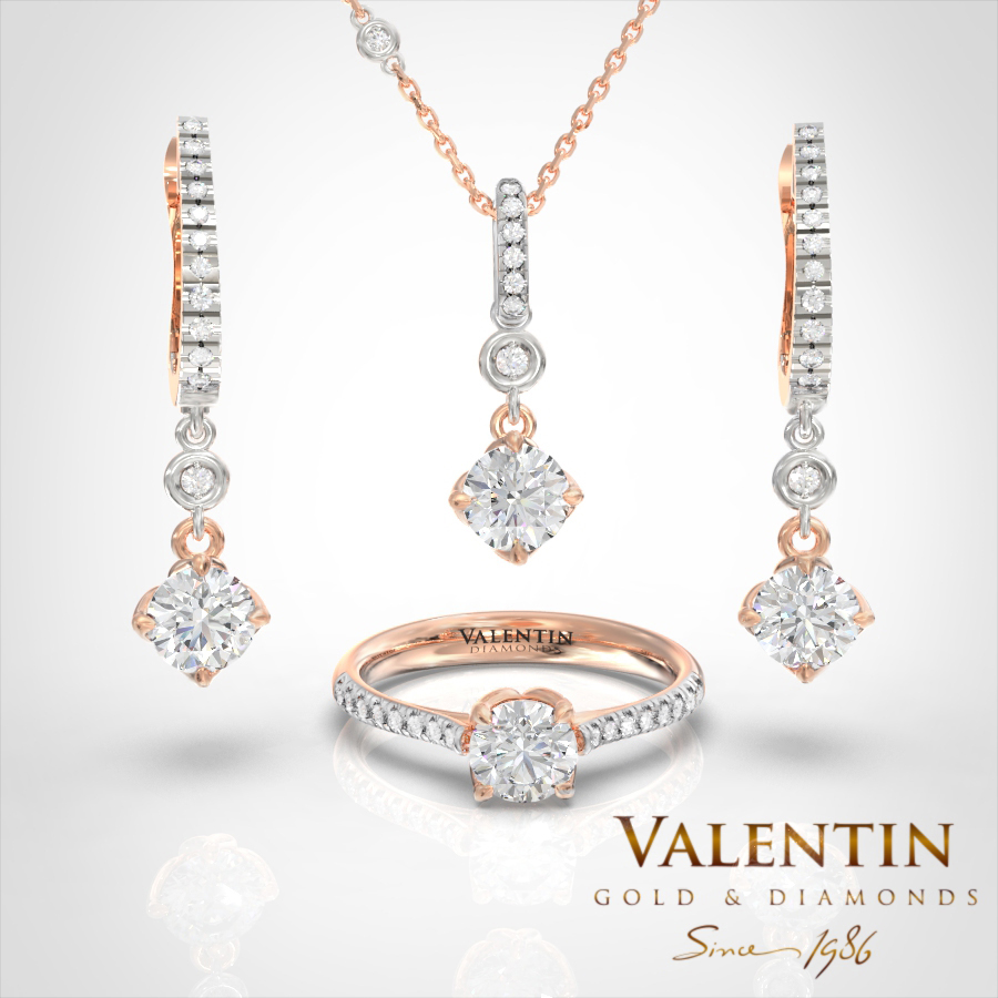 4761 6903 7613 Lotus Extended Diamond Pink Rhodium