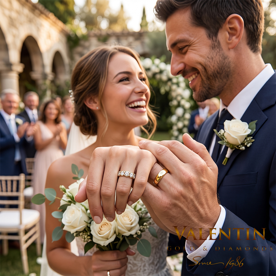 Златна сватбена халка Infinity 4764 9 4764 wedding