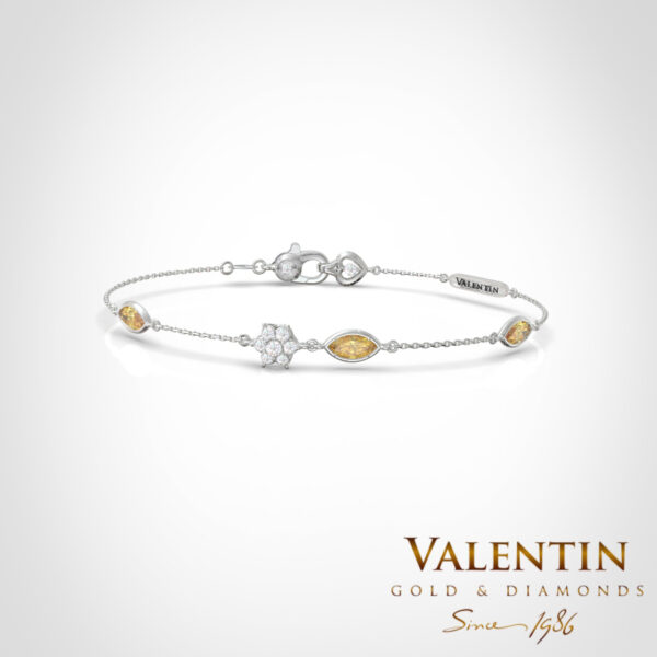 8342 -2 Citrine Ellipsa White