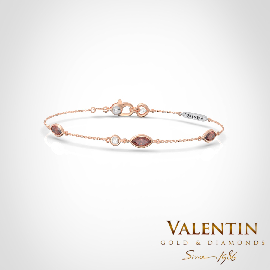 8342 3 Garnet Ellipse Pink