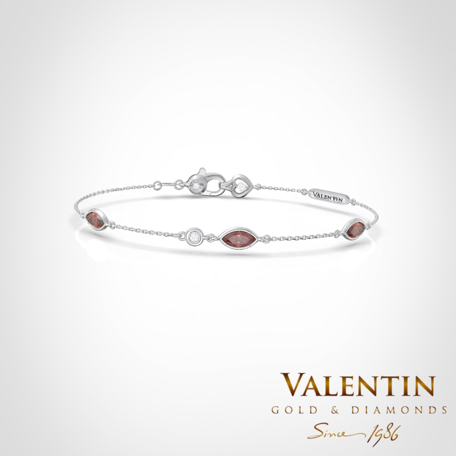 8342 3 Garnet Ellipse White