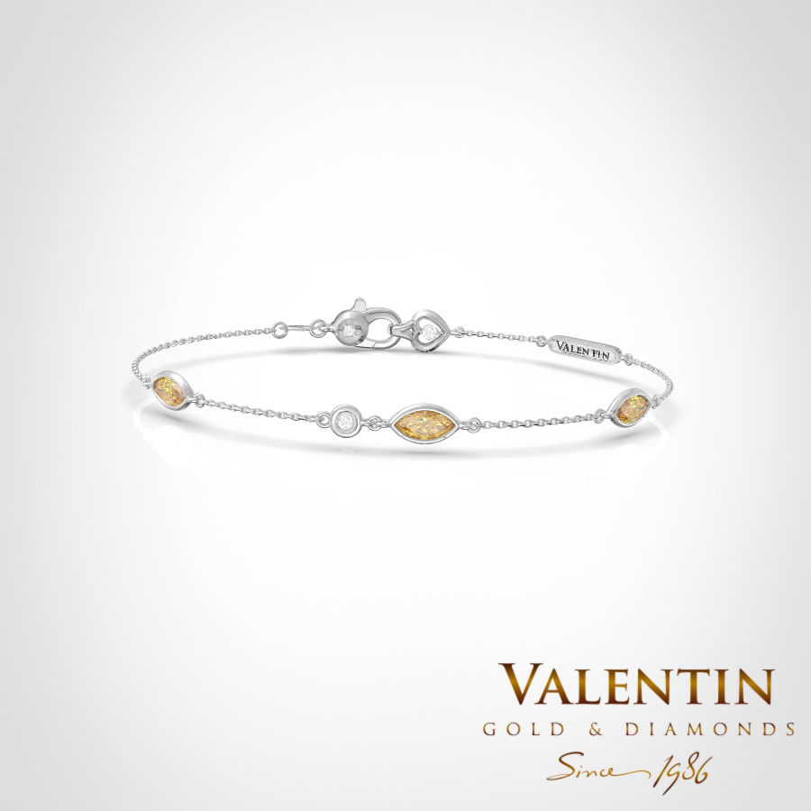 8342 3 Citrine Ellipse White