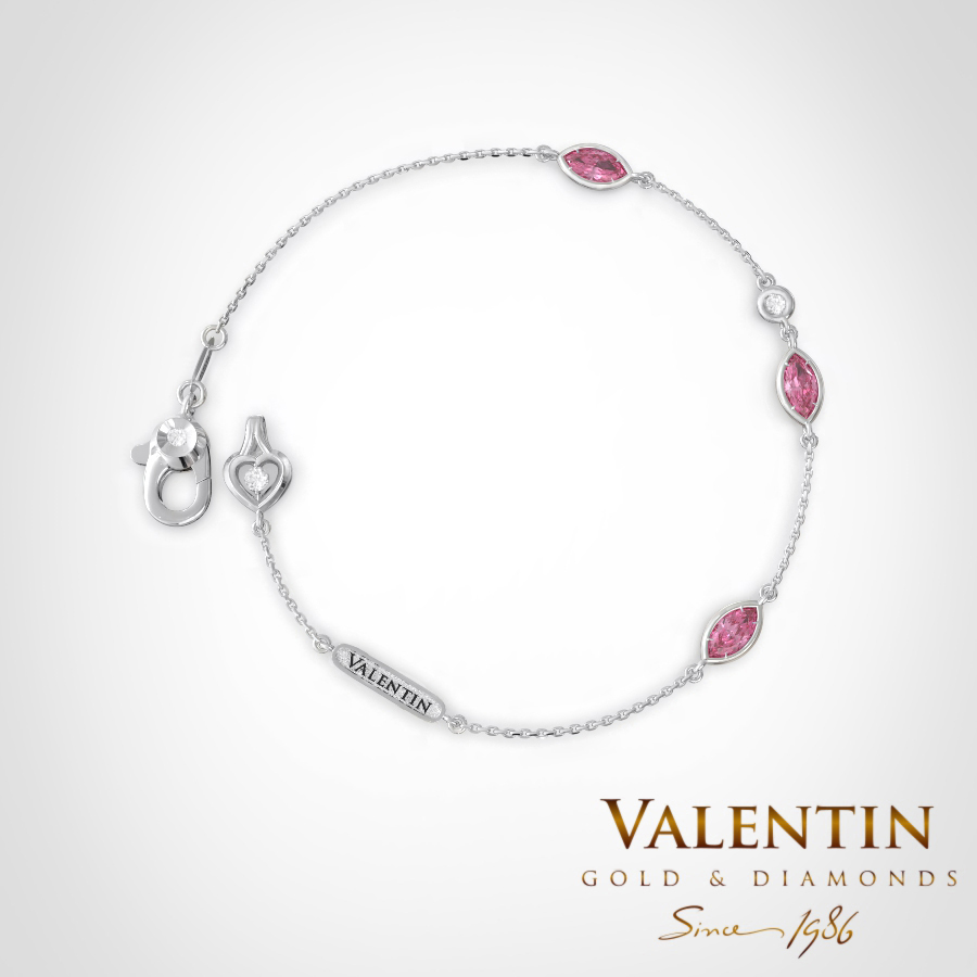 8342 3 Pink Tourmaline White