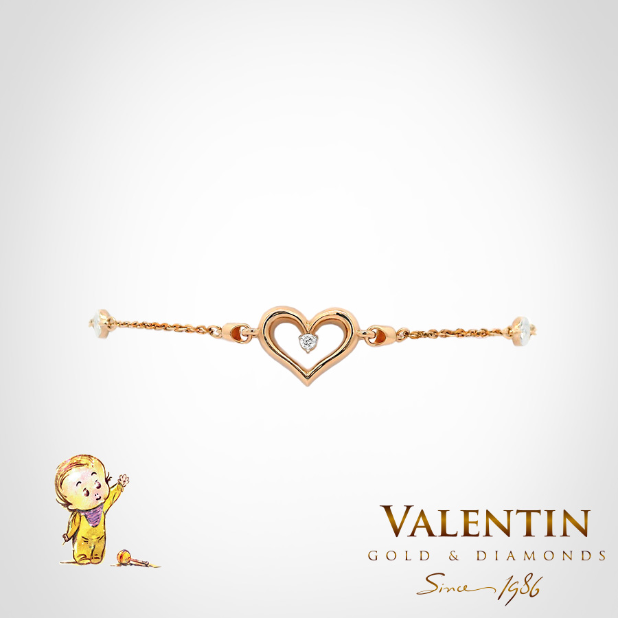 8301 2 Pink Kids | Valentin Gold & Diamonds 8301 2 Pink Kids