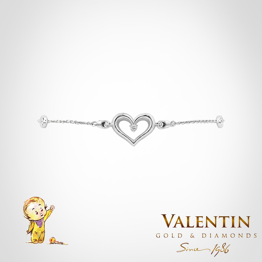 8301 2 White Kids | Valentin Gold & Diamonds 8301 2 White Kids