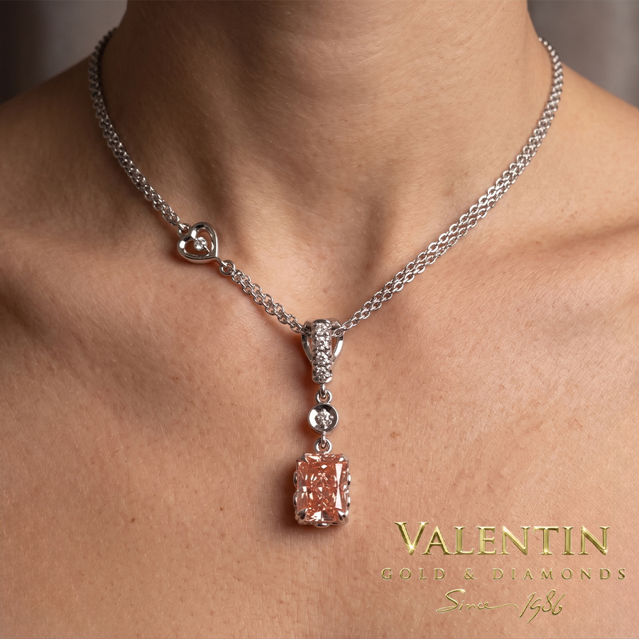 Златен медальон Pink Diamond 6957 1 6957 fip 1