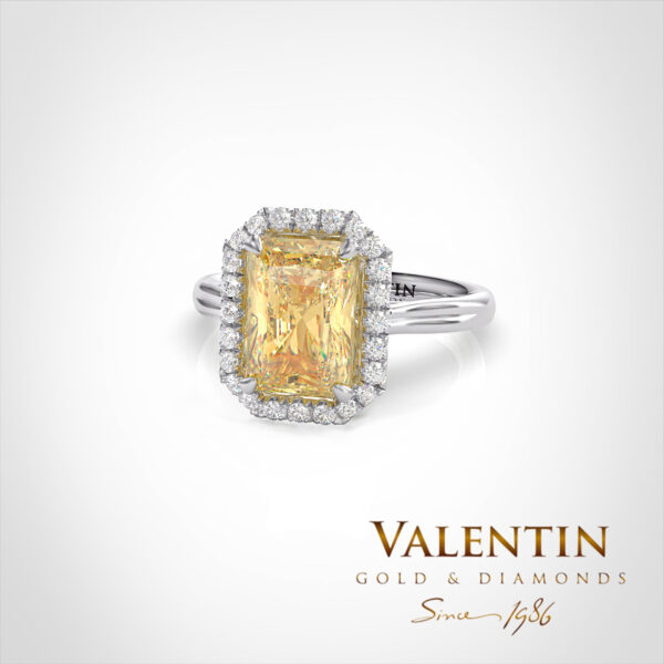 Годежен пръстен Yellow Diamond 4776 - Image 2