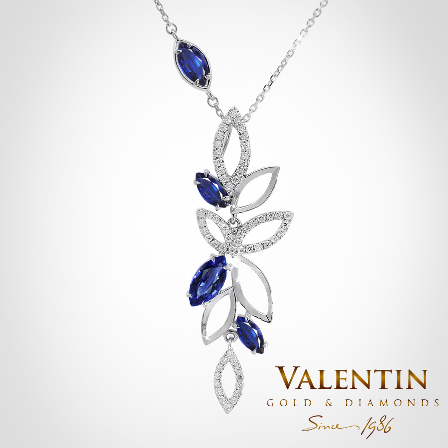 Медальон Marquise Sapphire 6796