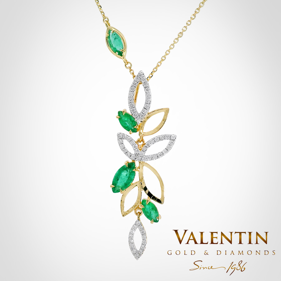 Медальон Marquise Emerald 6796