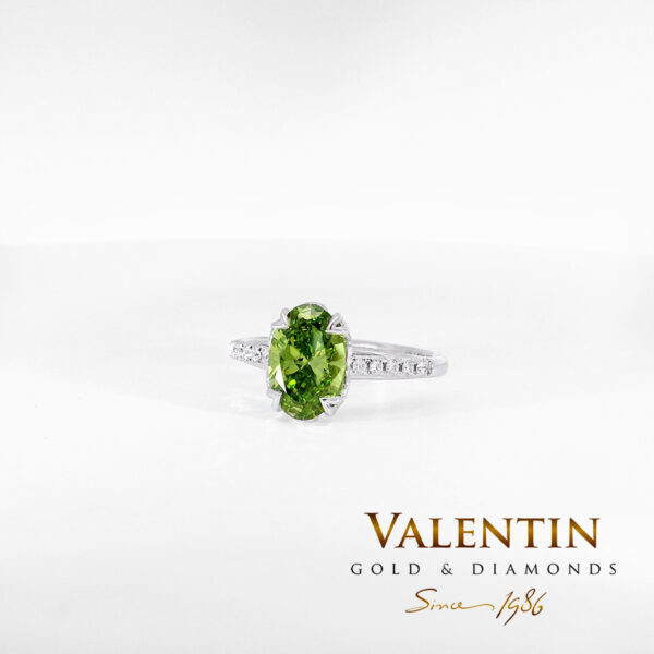 Годежен пръстен Green Oval 4774 - Image 5
