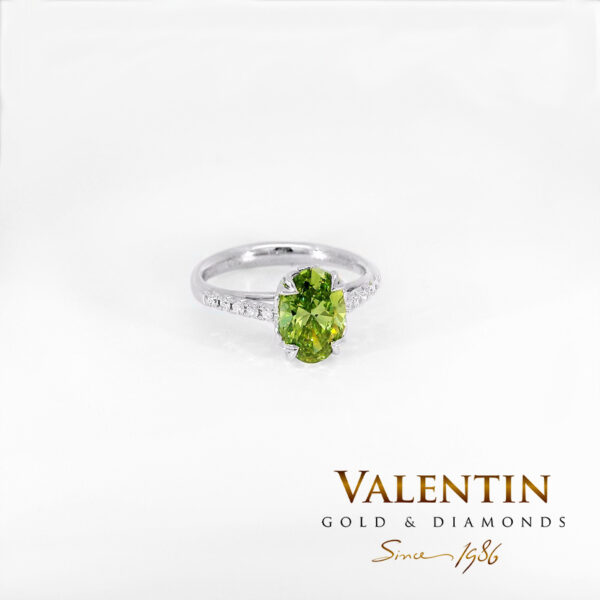Годежен пръстен Green Oval 4774 - Image 2