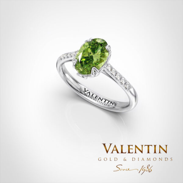 Годежен пръстен Green Oval 4774 - Image 1