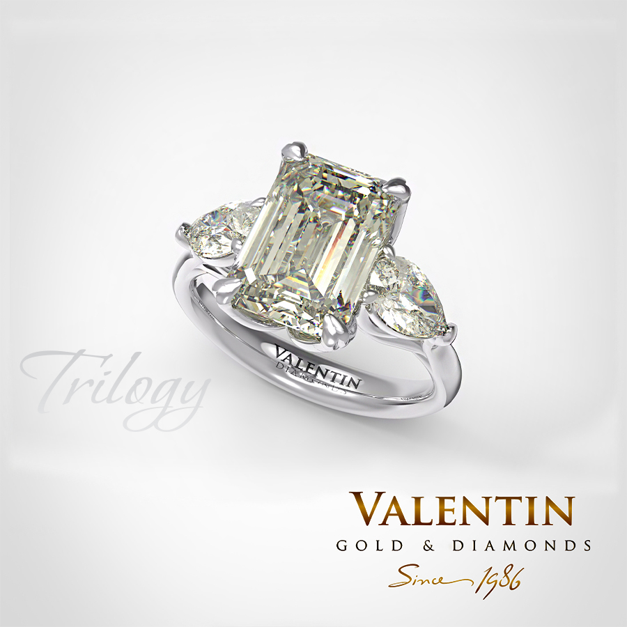 Дамски пръстен Soft Yellow Emerald Diamond 4766