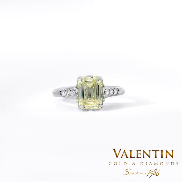 Годежен пръстен Yellow Emerald 4775-2 - Image 3