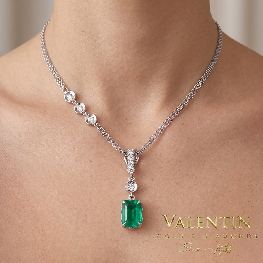 Златен медальон Green Adore 6957 1 6957 em w