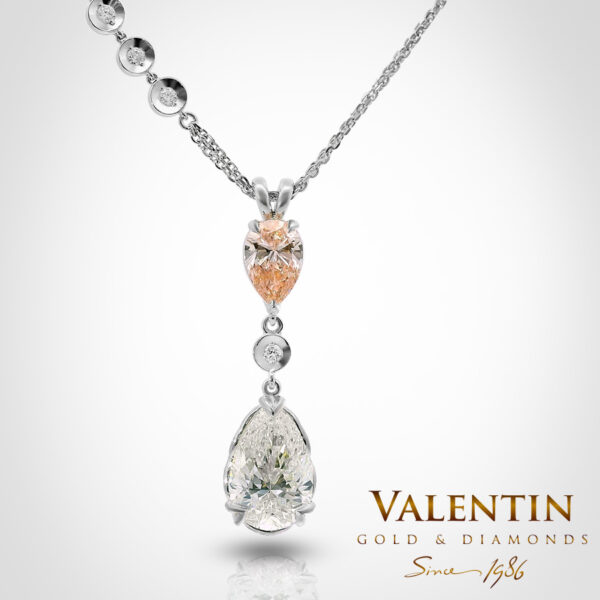 Медальон Pear with Diamonds 6939-1 - Image 1