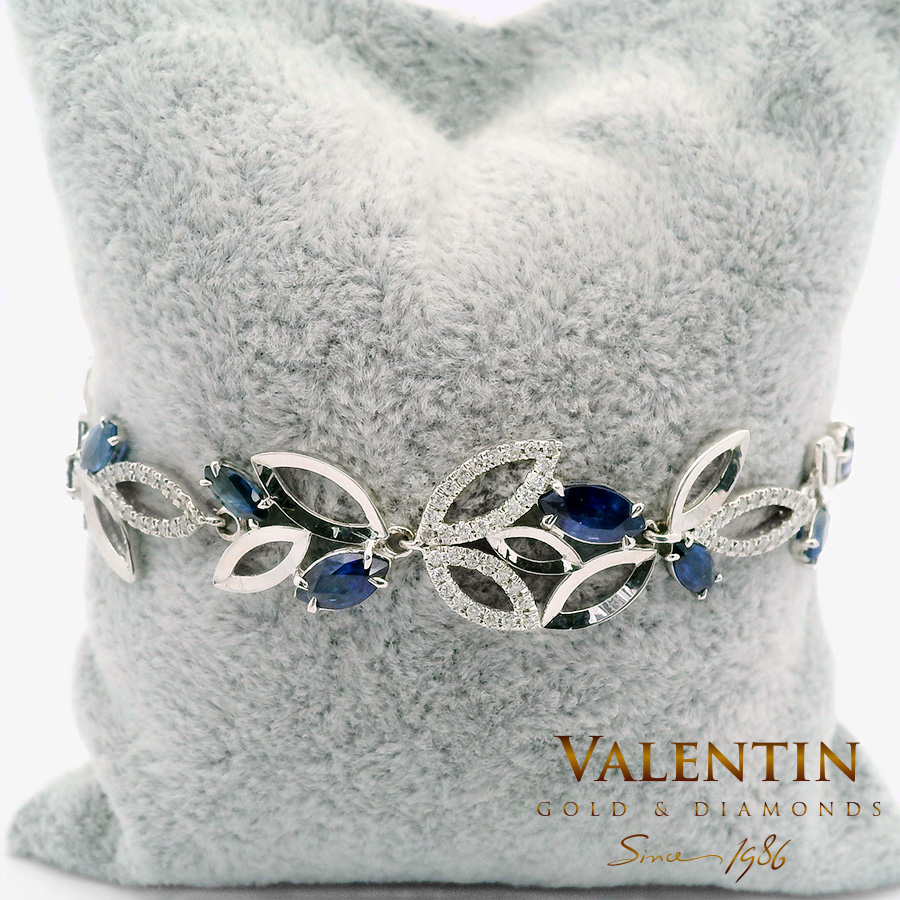 Гривна Marquise Sapphire 8236