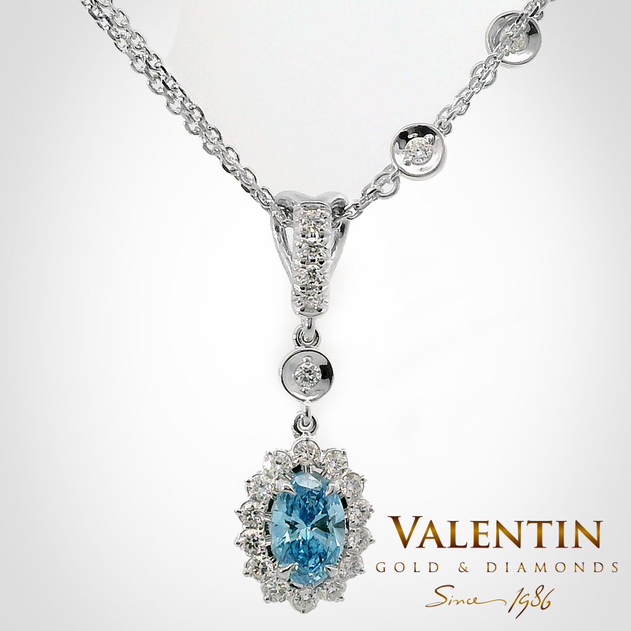 Медальон Rosette Blue Diamond 7×5 6909