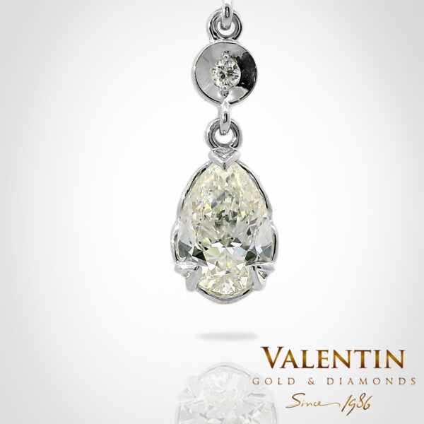 Медальон Pear with Diamonds 6939-2 - Image 4