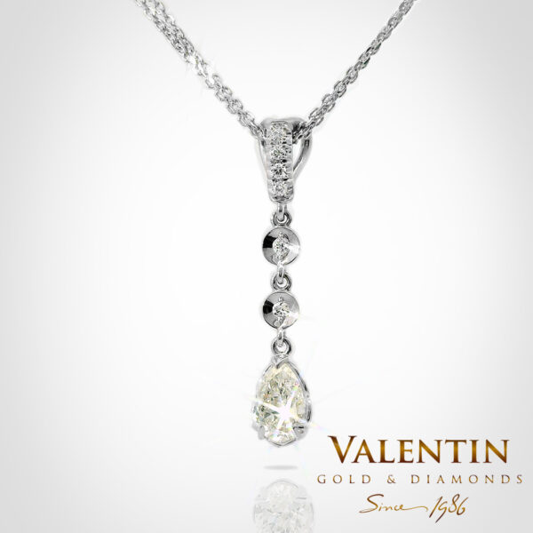 Медальон Pear with Diamonds 6939-2 - Image 3