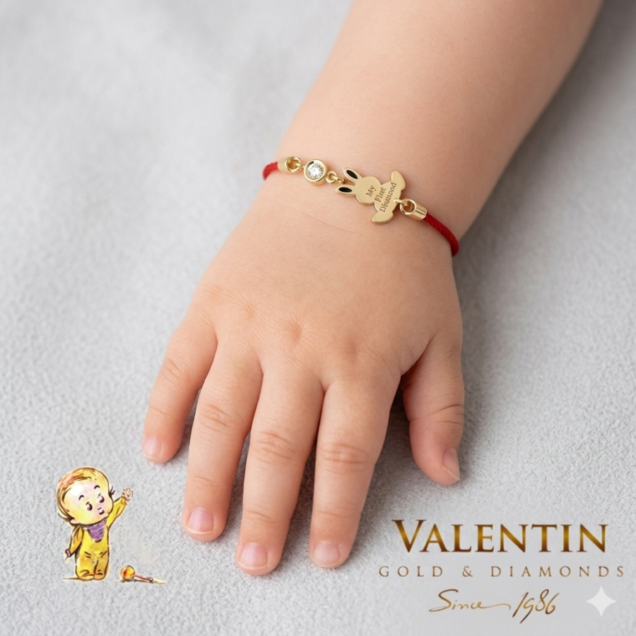 Златна детска гривна с червен конец 8370–4 6 Gemini Generated Image chxyvqchxyvqchxy