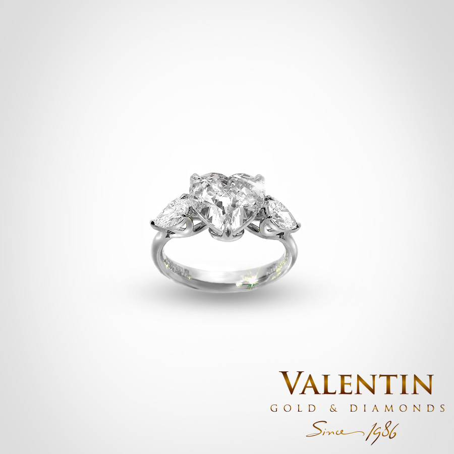 Годежен пръстен Heart Diamond Lab 4767 2 4767 W Heart 2.50ct FVP MASK 2