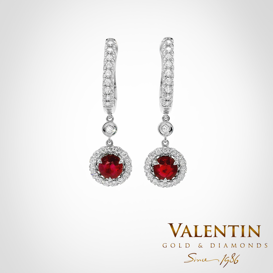 Златни обеци Ruby 7636-2 1 7636 W Ruby 2 1