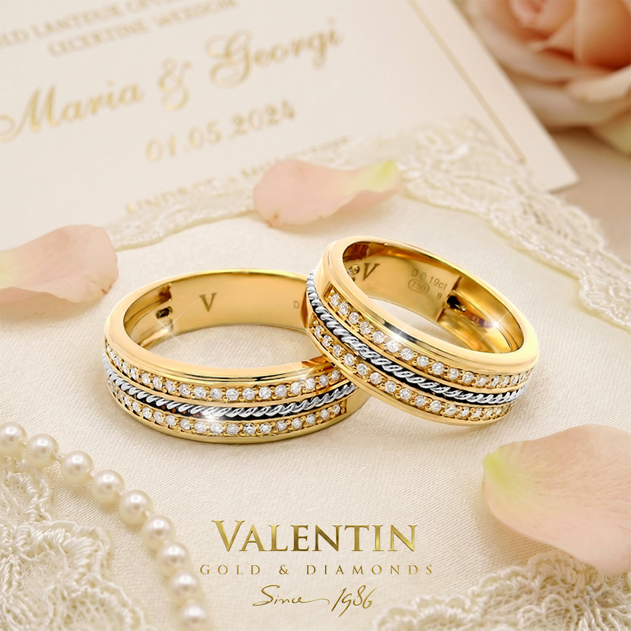 Златна сватбена халка 4623 1 4623 WEDDING 1