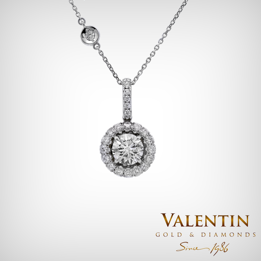 Златен медальон Diamond 6964-2 1 6964 W D 0.720.31ct 31