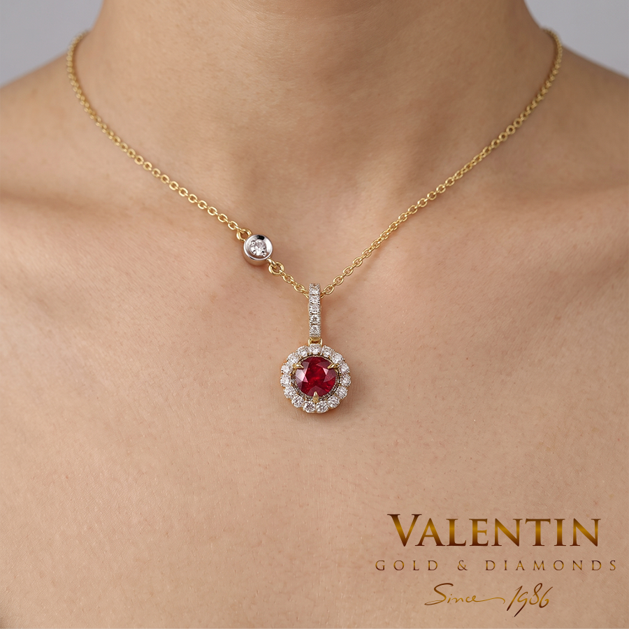 6964 Y Ruby 0.60ct 22