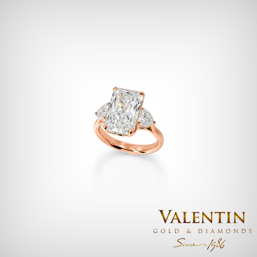 Златен пръстен Radiant Diamond Lab 4766-3 2 4766 P 5.03ct RADIANT 81